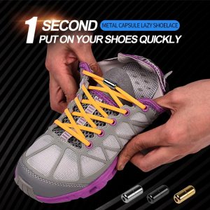 No-Tie Metal Capsule Thick Laces